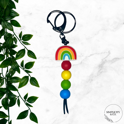 Boho Rainbow Keychain