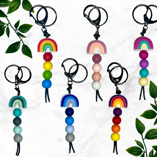 Boho Rainbow Keychain