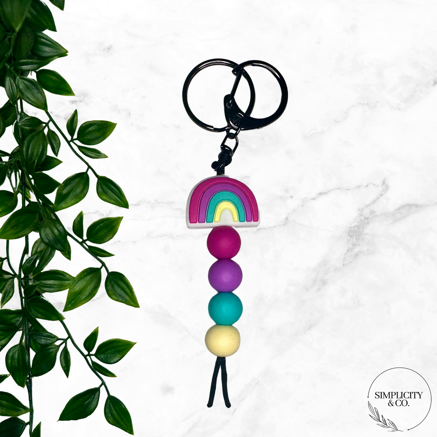 Boho Rainbow Keychain