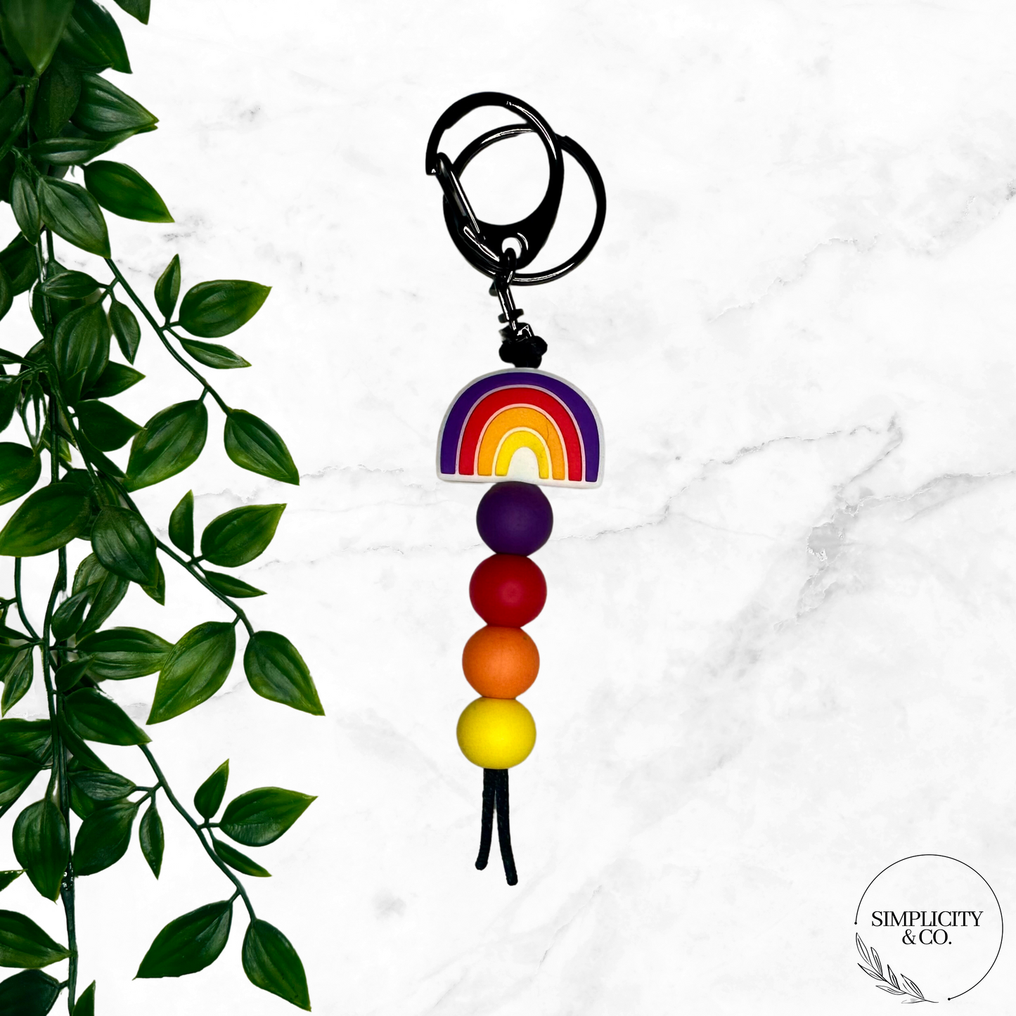 Boho Rainbow Keychain