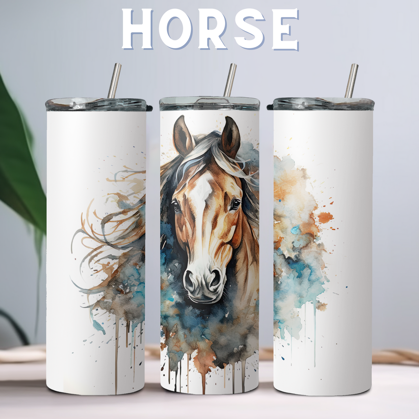 20oz Tumbler - Watercolour Animals