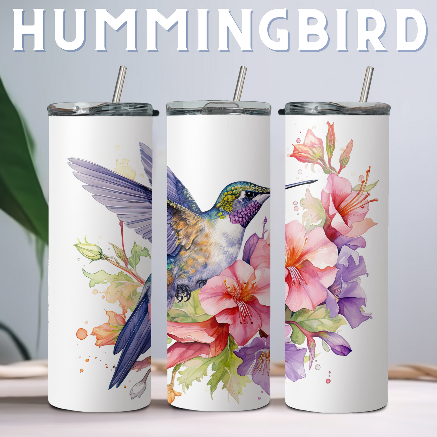 20oz Tumbler - Watercolour Animals