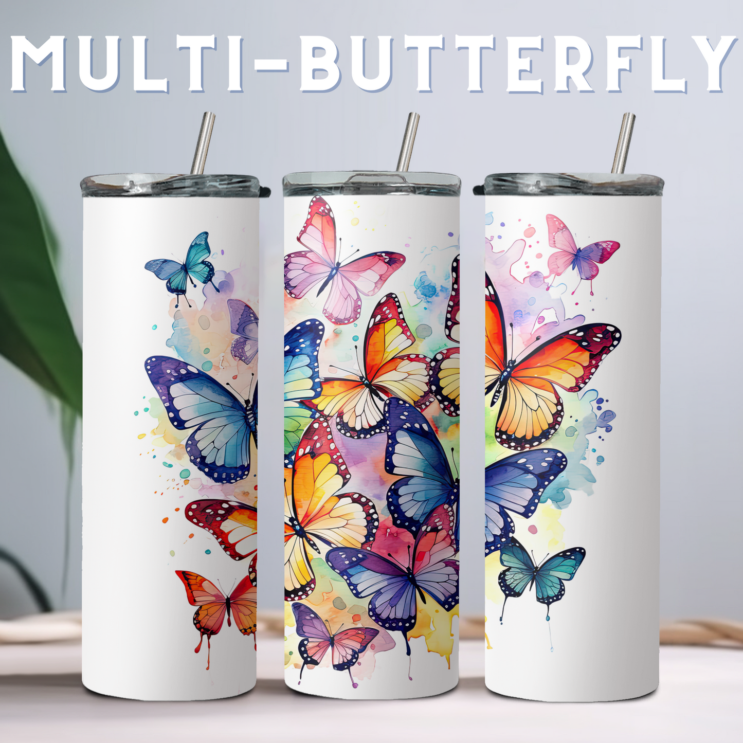 20oz Tumbler - Watercolour Animals