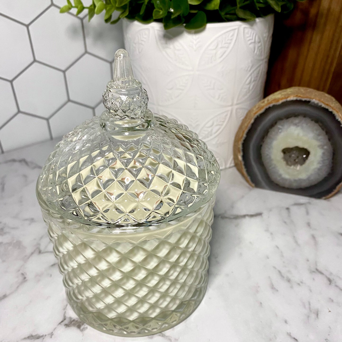 PRE-MADE Cupola Glass Jar in Clear