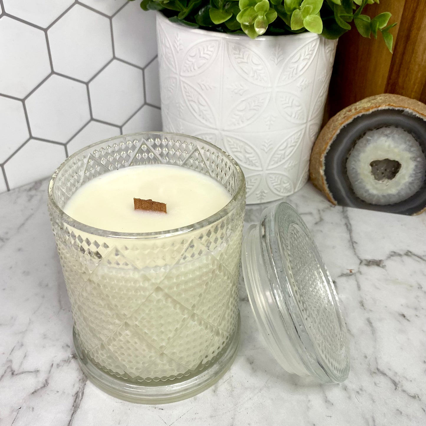 Diamond Monaco Glass Jar